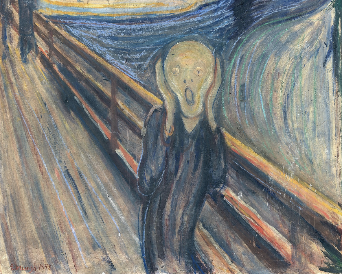 the scream by Edvard Munch